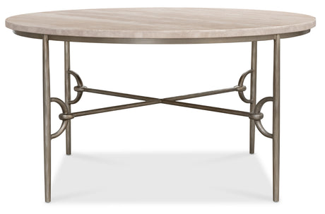 Commerce And Market Table Talk Chat Table Champagne / Gray - Beige / Gray by Hooker Furniture - View 2