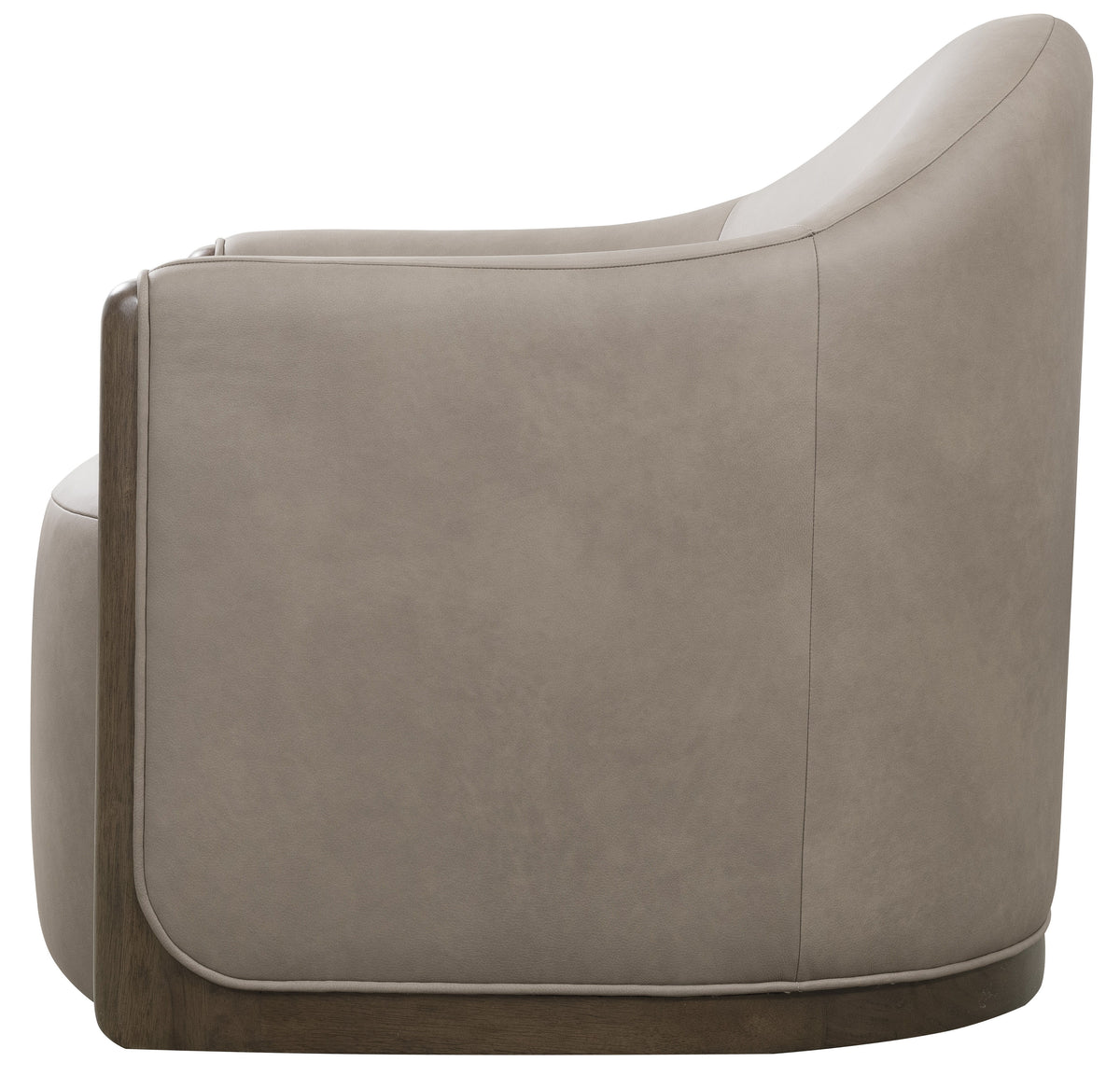 Cora Swivel Chair Gray / Brown - Dark Gray by Hooker Furniture - View 3