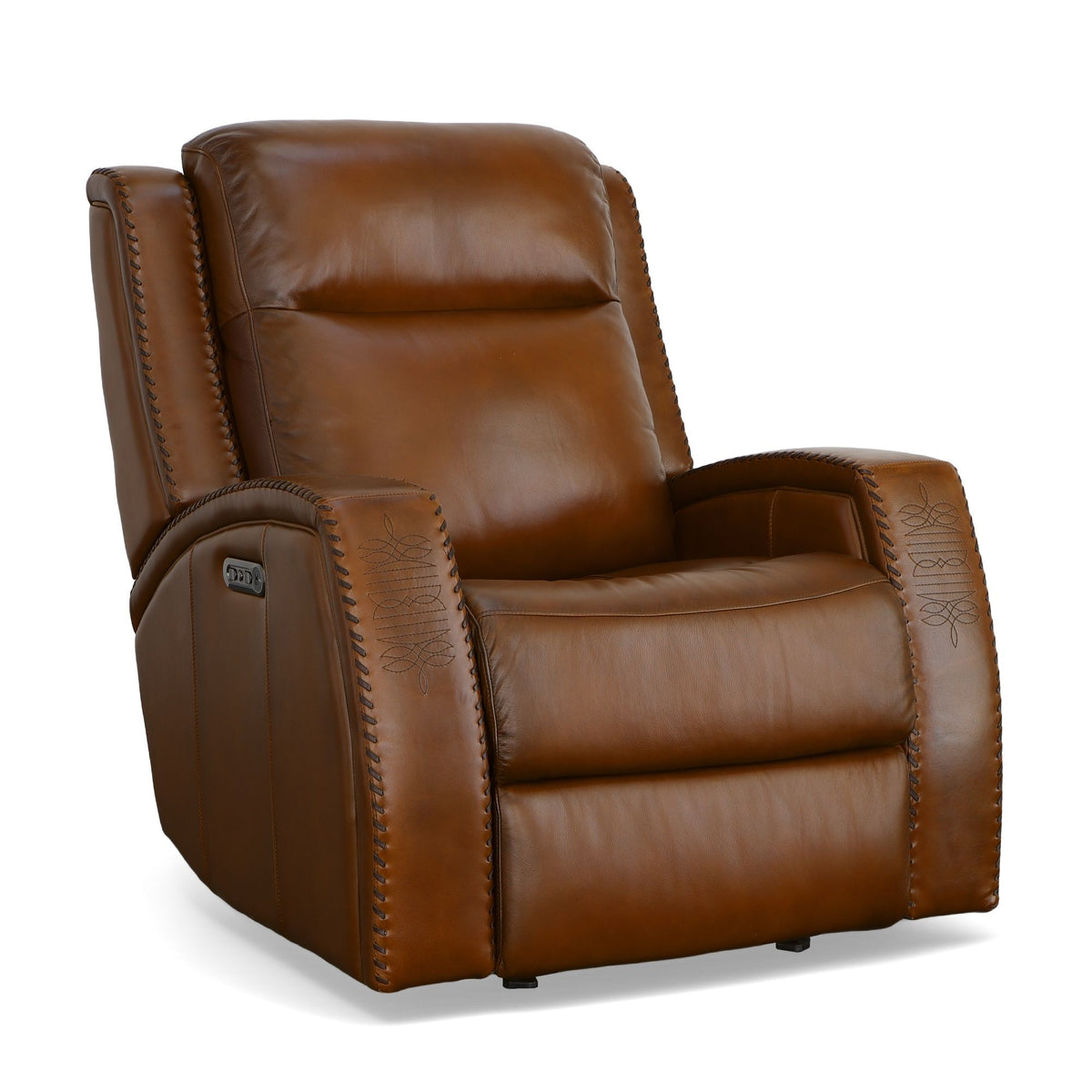 Mustang Power Gliding Recliner With Power Headrest - Rust | Flexsteel