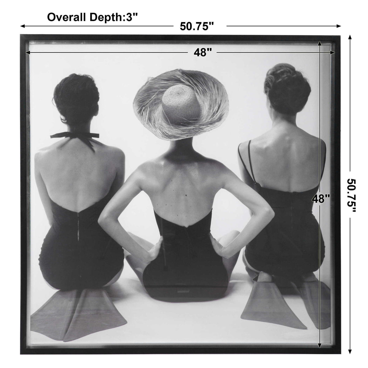 Ladies' Swimwear, 1959 Fashion Print - Black by Uttermost - View 7