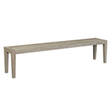Kirkham Wooden Outdoor Bench - Gray by Uttermost - View 4