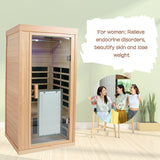 One-person sauna room front wall (W632S00002) - Home Elegance USA