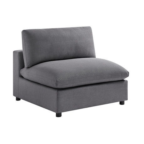 Cassandra Modular 6-Piece Sectional in Charcoal Grey with Solid Wood Legs - sold by Home Elegance USA