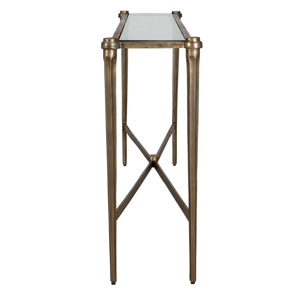 Amara Console Table Antique Brass - Gold by Uttermost - View 4