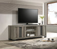 1pc Entertainment Console Rustic Charm Weathered Wood Finish Open Shelf Living Room Furniture - sold by Home Elegance USA