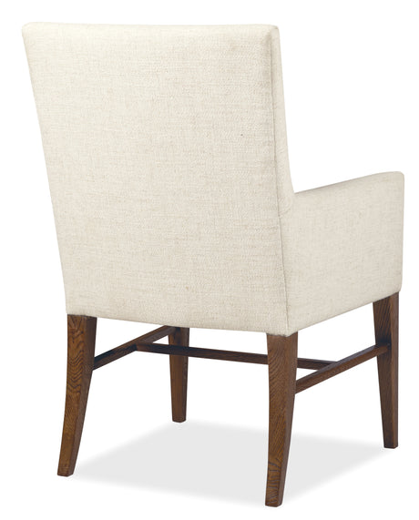 Driftwood Upholstered Arm Chair (Set of 2) Worn Saddle / Beige - Dark Brown / Beige by Hooker Furniture - View 3