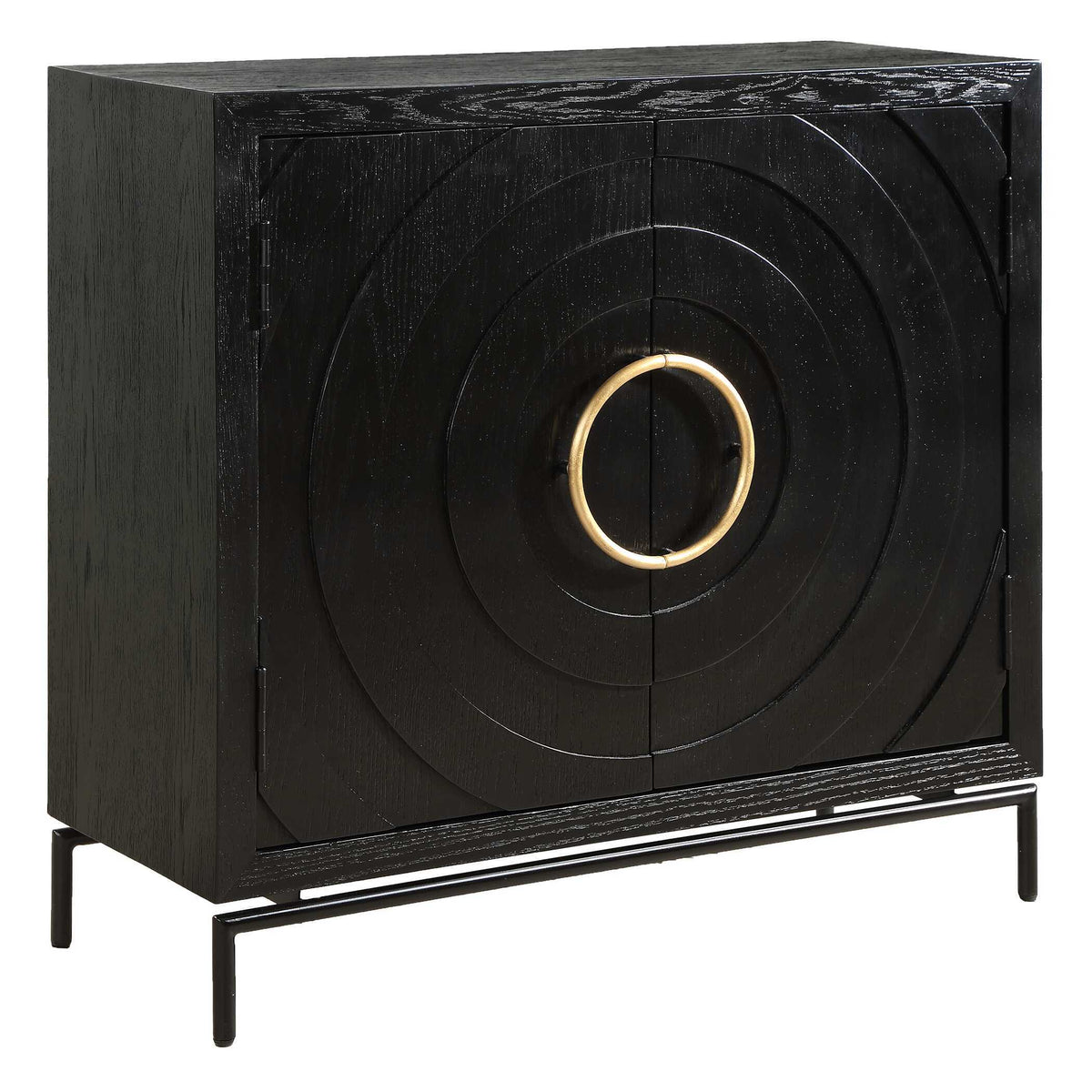 Briseis 2 Door Cabinet - Black by Uttermost - View 6