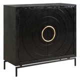 Briseis 2 Door Cabinet - Black by Uttermost - View 6