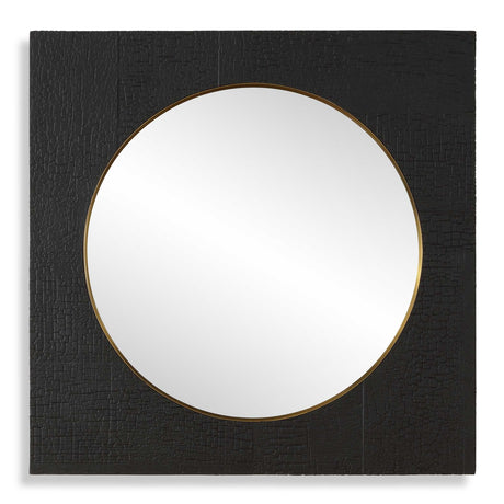 Ember Black Square Mirror by Uttermost - View 1