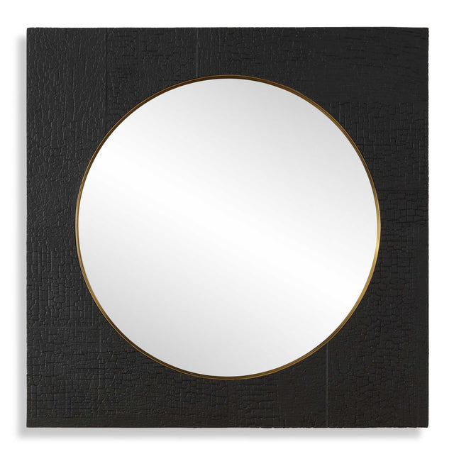 Ember Black Square Mirror by Uttermost - View 1