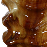 Bassa Glazed Table Lamp Brown / Cream - Light Brown / White by Uttermost - View 6
