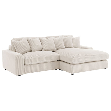 Upton Sand Reversible Sectional Sofa - sold by Home Elegance USA