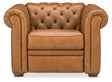Glover Power Recliner With Power Headrest - Light Brown by Hooker Furniture - View 1