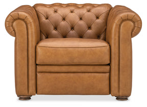 Glover Power Recliner With Power Headrest - Light Brown by Hooker Furniture - View 1