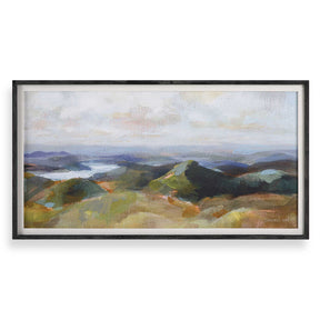 Above The Lakes Framed Landscape Print - Gray by Uttermost - View 1