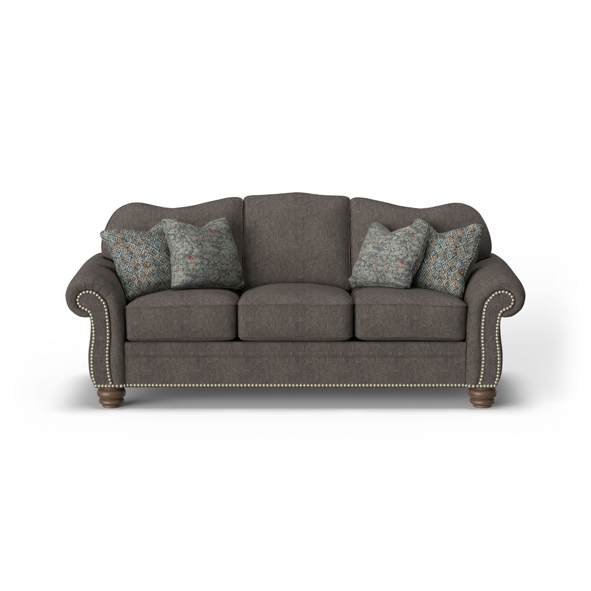 Bexley Fabric Sofa, Nailhead Trim | Flexsteel