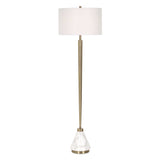 Curran Tapered Metal Floor Lamp - White by Uttermost - View 1