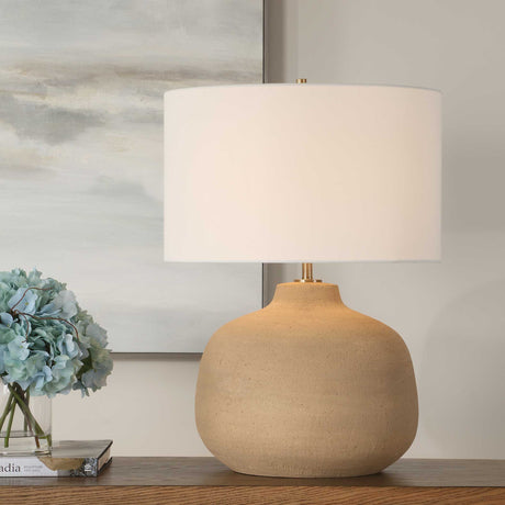 Cline Table Lamp Terracotta - Light Brown by Uttermost - View 2