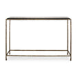 Ovard Minimalist Metal Console Table Brass - Gold / Black by Uttermost - View 1