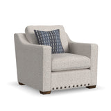 Milo Fabric Chair With Nailhead Trim | Flexsteel