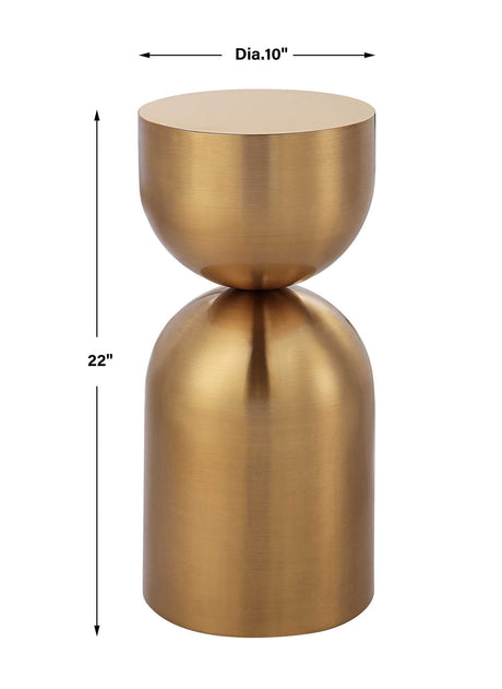 Golden Vessel Modern Accent Table by Uttermost - View 6