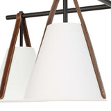 Reins Accent Straps 4 Light Chandelier - Black by Uttermost - View 11