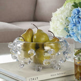 Aura Clear Glass Bowl - White by Uttermost - View 2