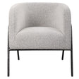 Jacobsen Accent Chair - Light Gray / Black by Uttermost - View 1