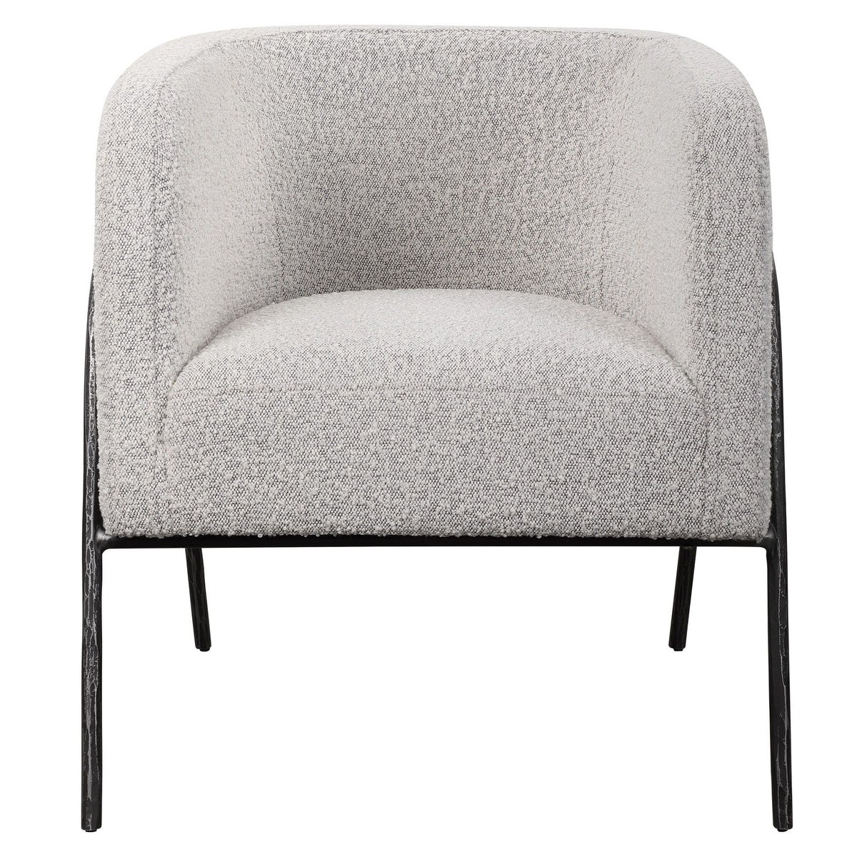 Jacobsen Accent Chair - Light Gray / Black by Uttermost - View 1