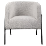 Jacobsen Accent Chair - Light Gray / Black by Uttermost - View 1