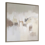 Daybreak Framed Abstract Art Black / Blue / Brown / Orange / White / Woodtone / Yellow - Light Brown / Beige by Uttermost - View 3