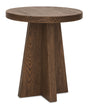 Driftwood Round End Table Worn Saddle - Dark Brown by Hooker Furniture - View 1