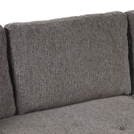 104.5' Modern L-Shape 3 Seat Reversible Sectional Couch, Pull Out Sleeper Sofa with Storage Chaise and 2 Stools for Living Room Furniture Set,Knox Charcoal (old sku:SG000431AAA) - sold by Home Elegance USA