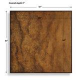 Burn Hand Painted Canvas Brown / Woodtone - Dark Brown by Uttermost - View 8