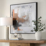 Heat Of The Moment Abstract Art - Gray / Orange by Uttermost - View 3