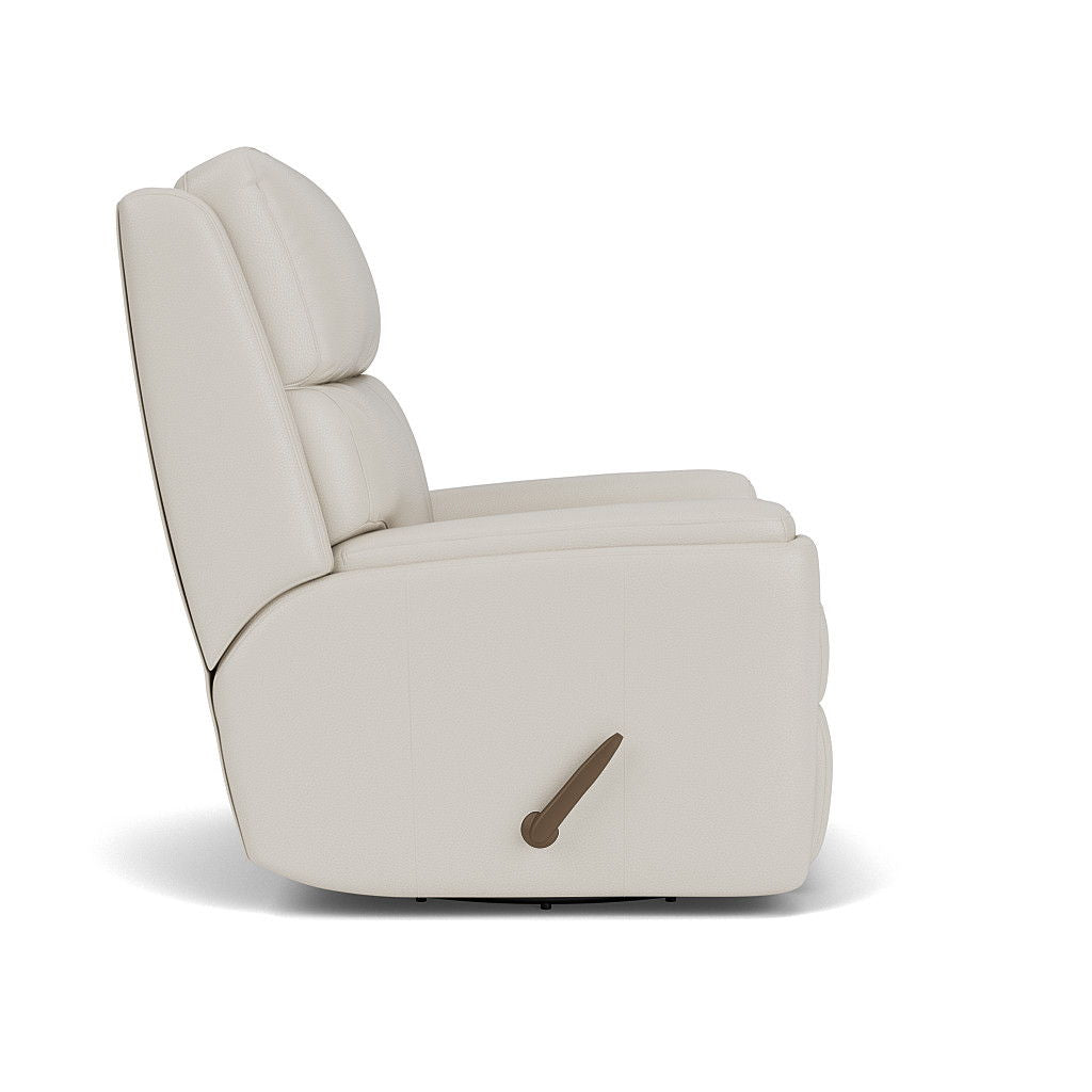 Rio Transitional Leather Swivel Gliding Recliner | Flexsteel