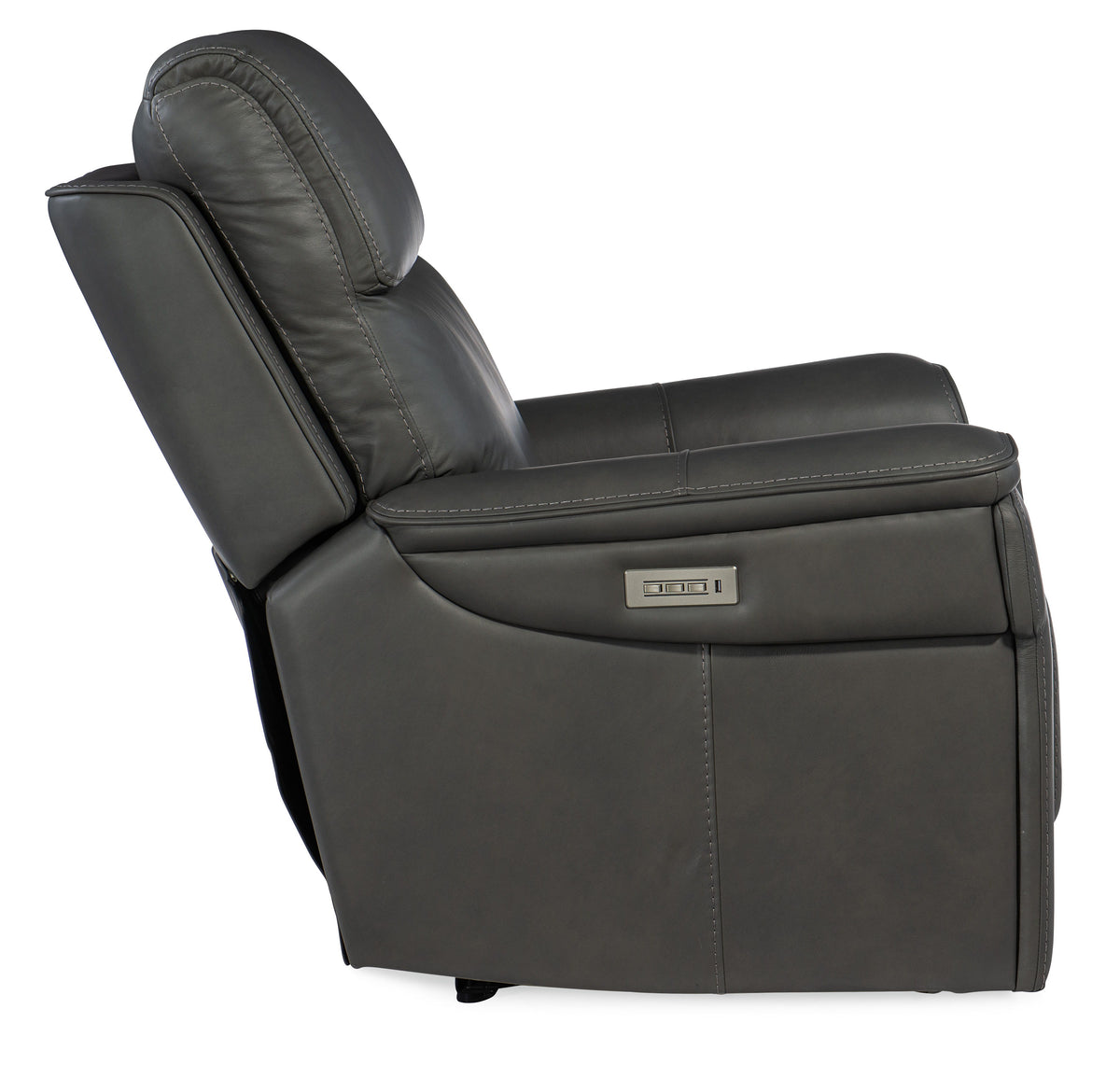 Lyra Zero Gravity Power Recliner With Power Headrest - Dark Gray by Hooker Furniture - View 9