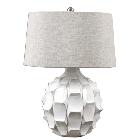 Guerina Scalloped Lamp - White by Uttermost - View 1