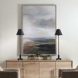 Lowlands Framed Landscape Print Black / Blue / Brown / Orange / White / Yellow - Blue / Dark Brown by Uttermost - View 2