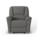 Plush Transitional Fabric Power Gliding Recliner With Power Headrest & Lumbar | Flexsteel