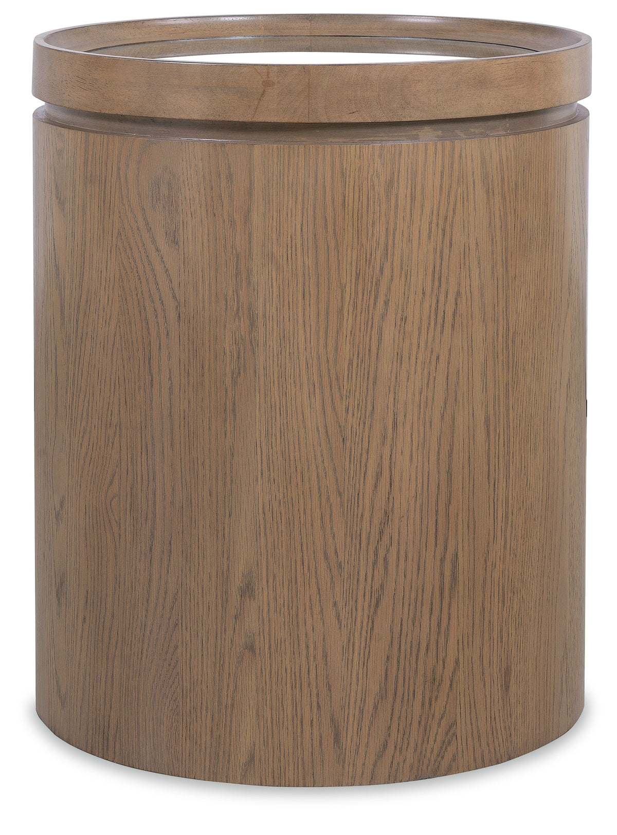 Sonnet Round Side Table - Dark Gray / Light Brown by Hooker Furniture - View 1
