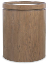 Sonnet Round Side Table - Dark Gray / Light Brown by Hooker Furniture - View 1