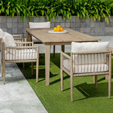 Forsyth Outdoor Dining Table - Dark Gray by Uttermost - View 6