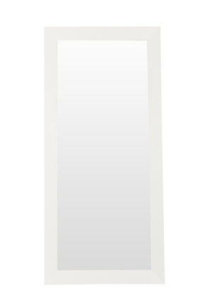 Regal - Modern White Crocodile Floor Mirror - View Image 1