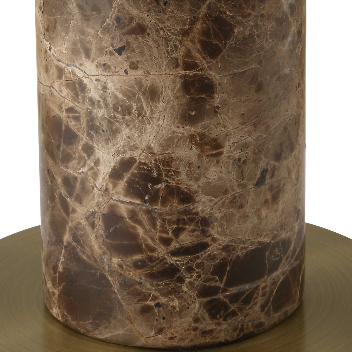 Sepia Brown Marble Buffet Lamp - Dark Brown by Uttermost - View 6