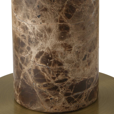 Sepia Brown Marble Buffet Lamp - Dark Brown by Uttermost - View 6