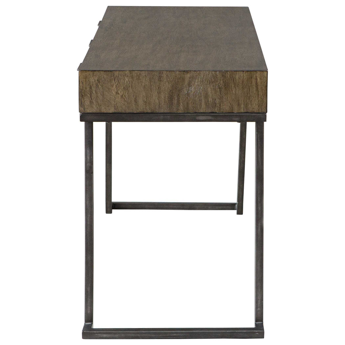 Comrade Natural Wood Desk - Dark Brown by Uttermost - View 5