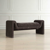 Manson Modern Bench Charcoal - Dark Gray by Uttermost - View 3
