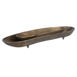 Stratum Oval Bowls (Set of 2) Brass - Bronze by Uttermost - View 6
