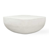Alma Concrete Outdoor Coffee Table - White by Uttermost - View 1